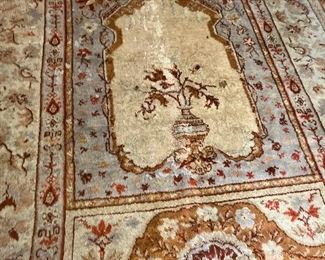 $200 as found. Antique Iranian rug 6'8" x 9' 8"