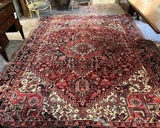 $600 Antique Oriental Carpet needs repair in one spot - see following photo  8'2" x 11'1"