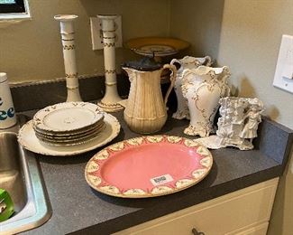 Beautiful collectibles for sale during in person sale hours on Friday and Saturday.