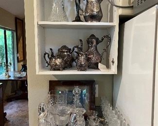 Beautiful collectibles for sale during in person sale hours on Friday and Saturday.