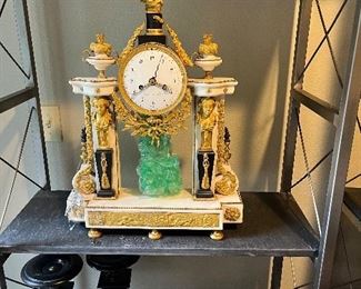 #18 $1200   Stunning antique mantle clock. untested