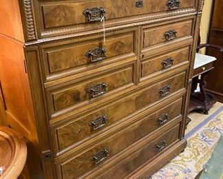 Antique side lock chest 