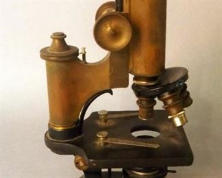 Vintage Spenser Lense Company Brass Microscope