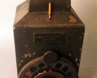 Doctor C.H. Williams Rail Road Colored Vision Testing Lantern, Circa 1918