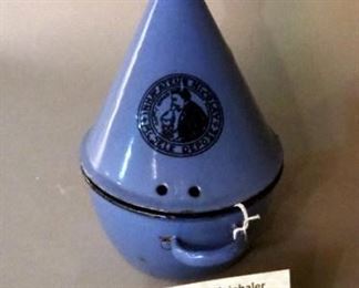 McSele Depose Enameled Over The Nose & Mouth Vaporizer, Circa Early 1900s