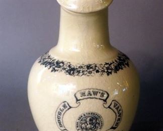 Double Maws Valved Earthen Ware Inhaler, 19" Tall