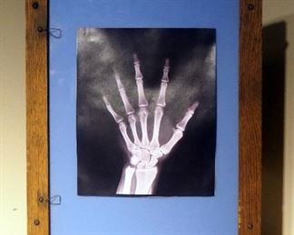 Antique Wood X-ray Light Box, 18.5" x 12.5" x 17"