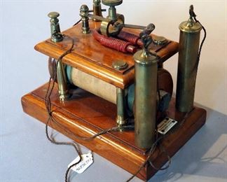 Antique Electromagnetic Machine Quack Medical Device, Marked James How Of London