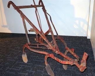 Antique Horse Drawn Walk Behind 5 Tine Cultivator