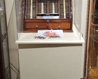 Custom Built Podium Display Case, 67.5" x 26" x 26"