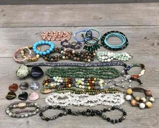 Assortment of natural stones lot pendant necklaces $10 each  $80 for all 
Lot NS1