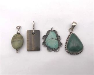 925 sterling silver gemstone pendants $35 each $120 for all 