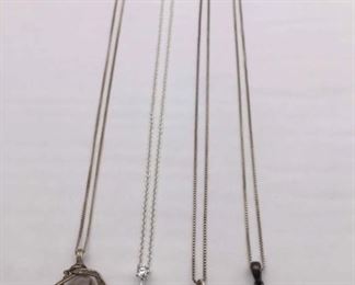 925 sterling silver gemstone pendants chain necklaces $20 each or $60 for all