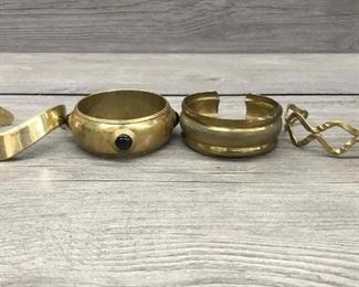 Brass tone bracelets bangles $5 each