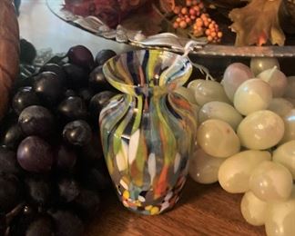 Small colorful vase