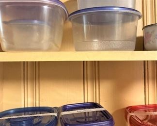 Plastic ware . . .  great for Thanksgiving leftovers!
