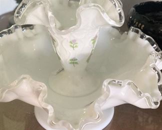 Fenton bowl & vase