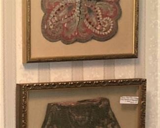 Each framed purse (circa 1800's) is from the Paris Antique Flea Market at Clignancourt, one of the most famous largest antique market in the world.