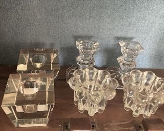 Pairs of candle holders