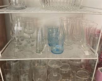 Vases, bowls, and glassware