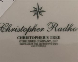 Christopher Radko dishes - "Christopher's Tree"