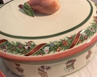 Christopher Radko dishes - "Christopher's Tree" covered dish