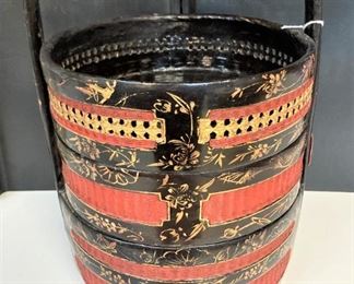 Antique Chinese wedding basket