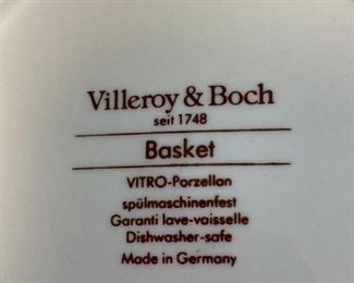 Villeroy & Boch "Basket" dishes from Germany