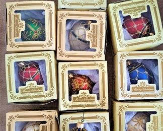 GLASS CHRISTMAS ORNAMENTS