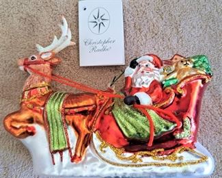 CHRISTOPHER RADKO CHRISTMAS ORNAMENTS