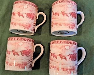 SPODE WILLIAMS SONOMA ST NICK MUGS