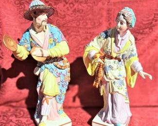 BEAUTIFUL RARE CHELSEA HOUSE ASIAN FIGURINES