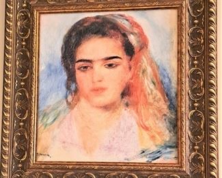 CHARMING GIRL FRAMED PICTURE