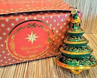 CHRISTOPHER RADKO CHRISTMAS ORNAMENT