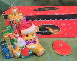 CHRISTOPHER RADKO CHRISTMAS ORNAMENT