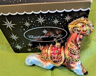 CHRISTOPHER RADKO CHRISTMAS ORNAMENT
