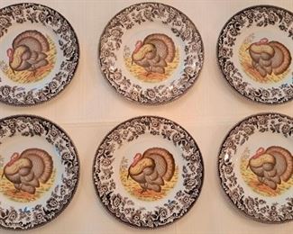TURKEY SPODE SALAD PLATES