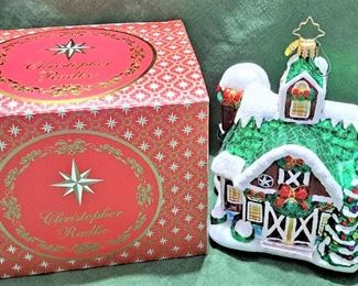 CHRISTOPHER RADKO CHRISTMAS ORNAMENT