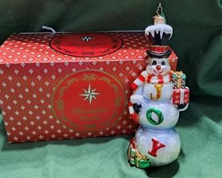 CHRISTOPHER RADKO CHRISTMAS ORNAMENT