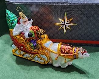 CHRISTOPHER RADKO CHRISTMAS ORNAMENT