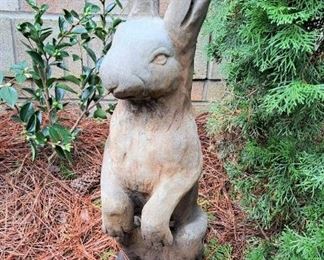 LARGE CEMENT GARDEN BUNNY