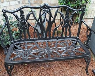 CAST IRON GARDEN BENCH