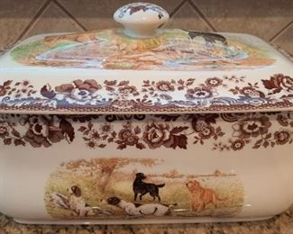 SPODE LARGE BREAD BOX RARE 