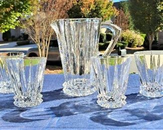 ROSENTHAL PITCHER & HIGHBALL GLASSES