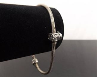 .925 Sterling Silver PANDORA ALE Bracelet w/1 Charm
