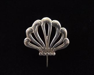 .925 Sterling Silver Fluer Hair Pin
