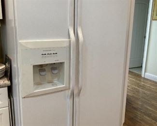Kitchen Aid side x side fridge