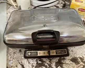 vintage GE waffle iron