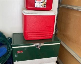 ice chests and other camping gear