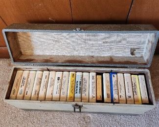 8 track tapes in case